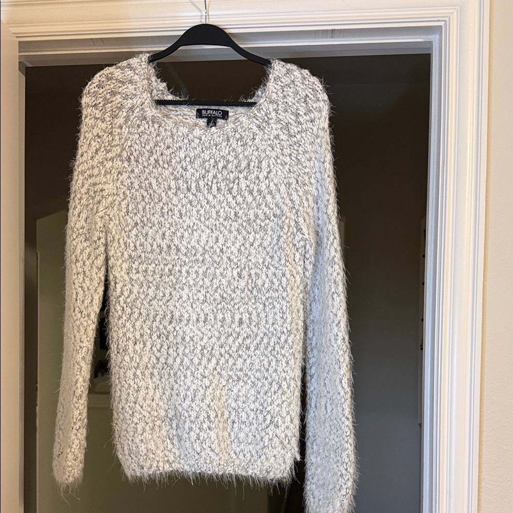 Buffalo David Bitton Women's Textured Gray Sweater